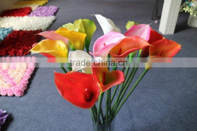 Different colors PU calla flowers wholesale