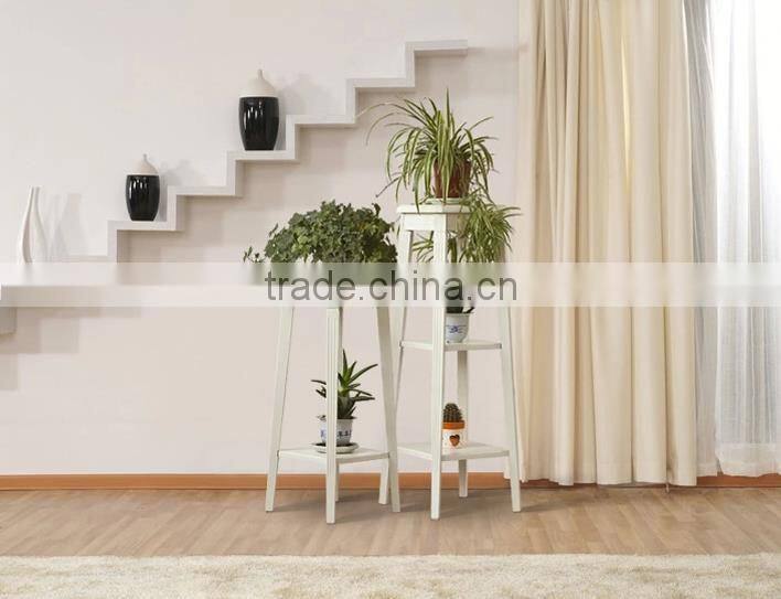 multilayer wooden flower shelf