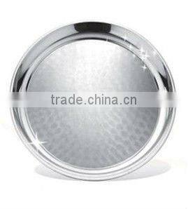 Elegant stainless silver plate for hotel using and low price