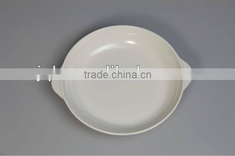 100% kids melamine pizza plate with handle WITH SGS CERTIFICATE AND LOW PRICE