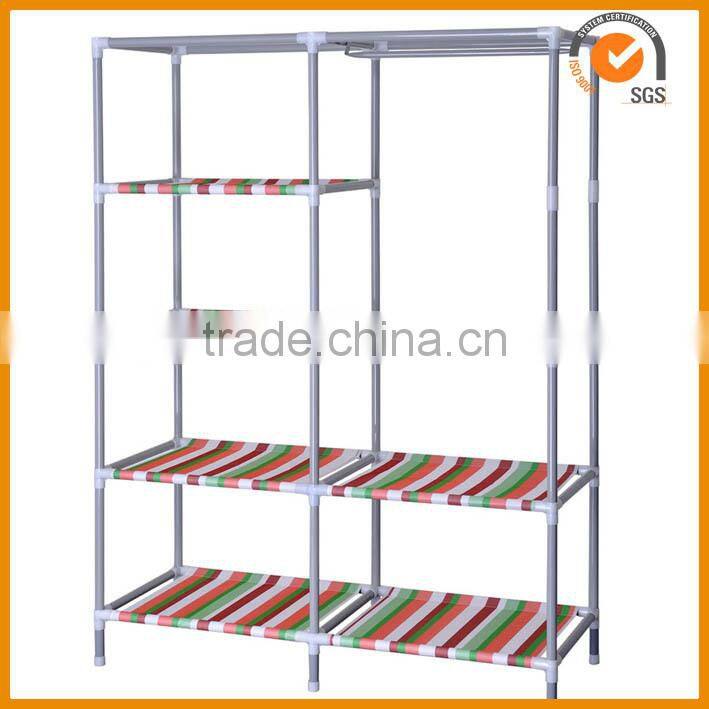 2014 new bedroom portable folding fabric wardrobe