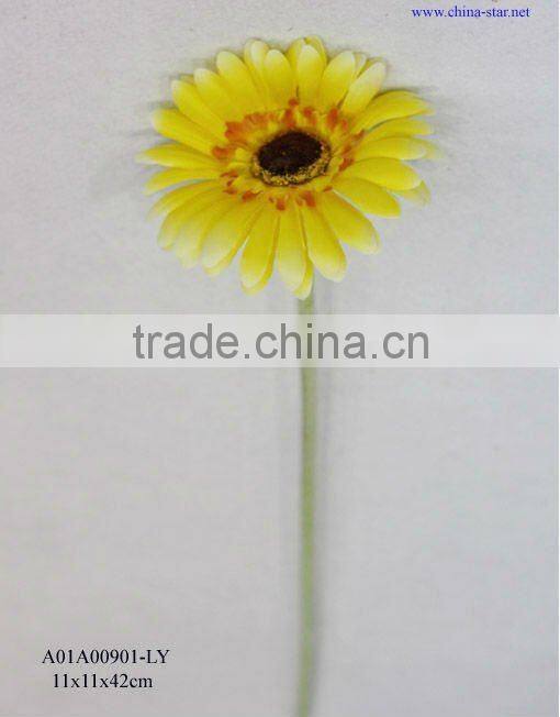 artificial pink single gerbera