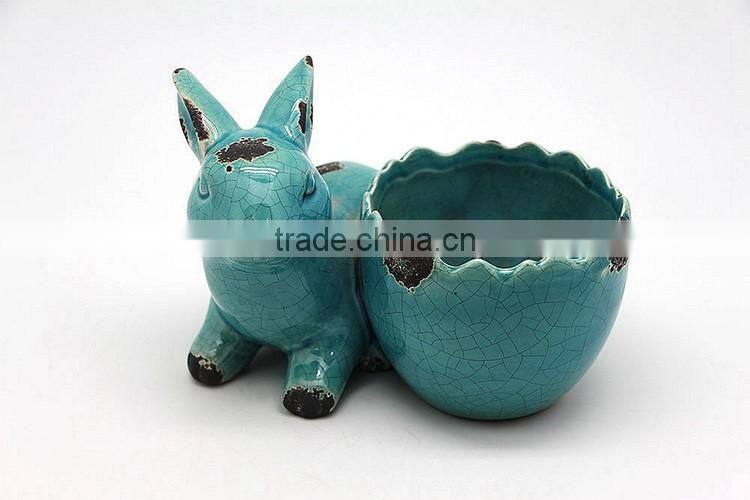 Popular design home decoration watering can shape ceramic flower pot, plant pot