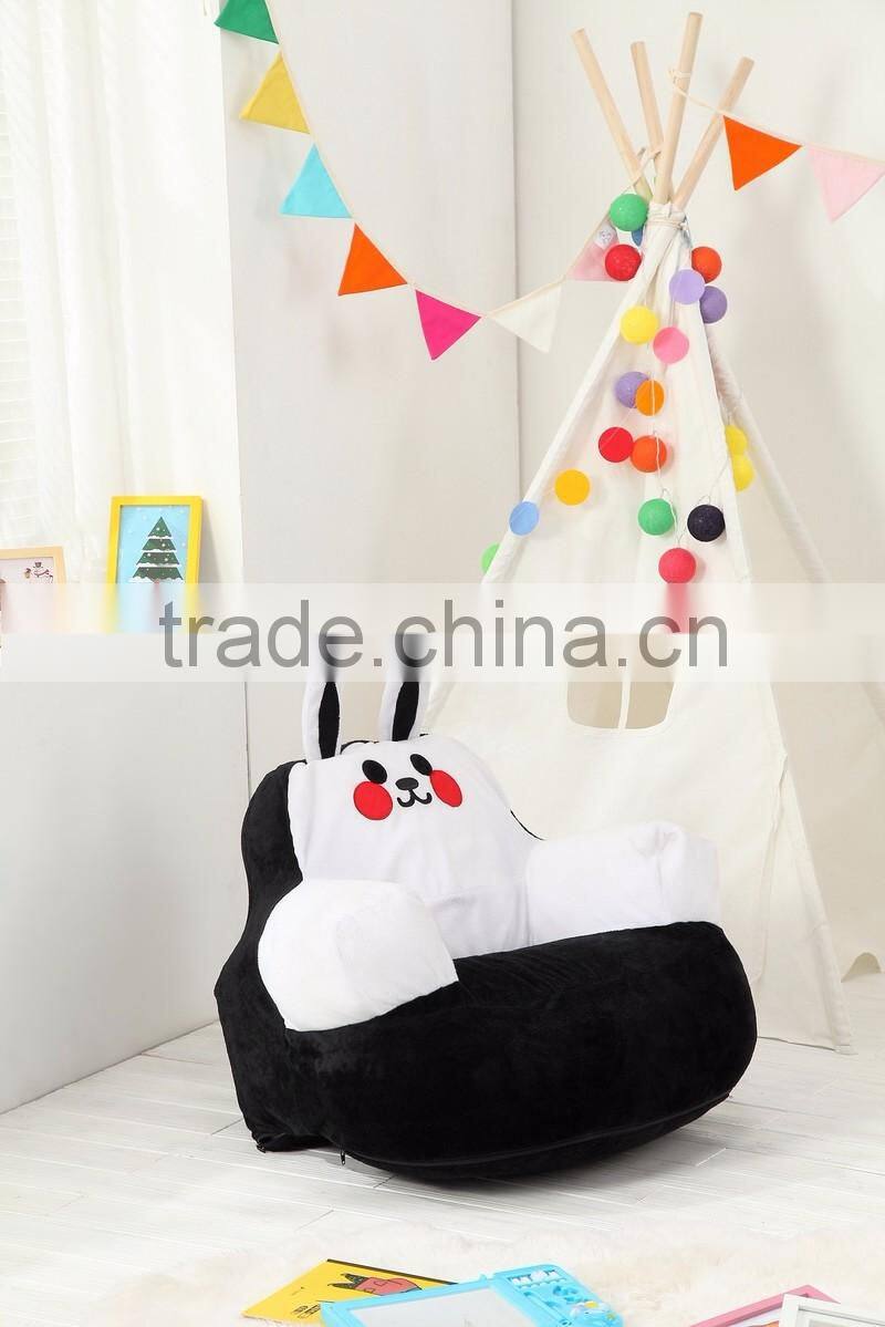 2016 alibaba new colorful cartoon children safe lazy bean bag kids sofa nursery school indoor playground kid furniture toy