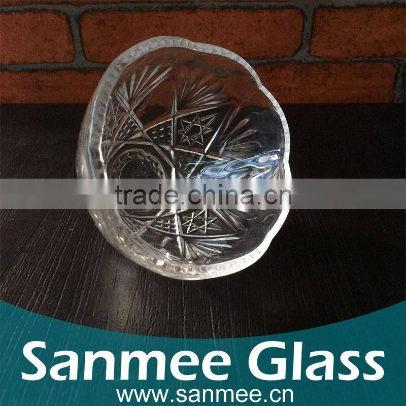 Small Pentagram Pattern Candle Holder Glass for Sale
