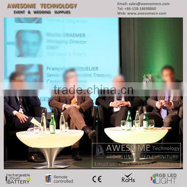 metal frame table, metal legs led bar table