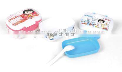 Plastic large rectangular oval double lunch boxes/Insulation boxes