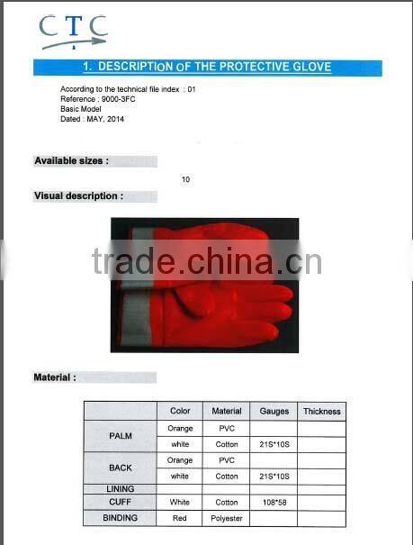 sunnyhope Fluorescent pvc labour protective gloves