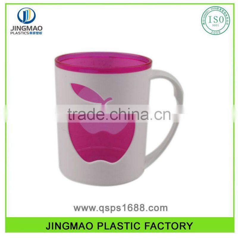Promotional PS Double Layers Hard Plastic Cup