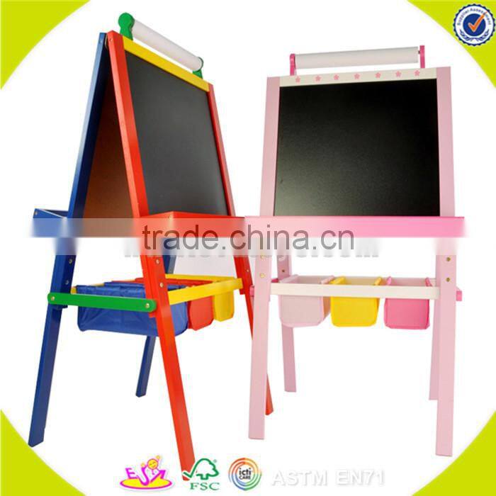 wholesale top sale wooden easel toys ,Cheap baby wooden easel toys, best quality children wooden kids easel toys W12B049B