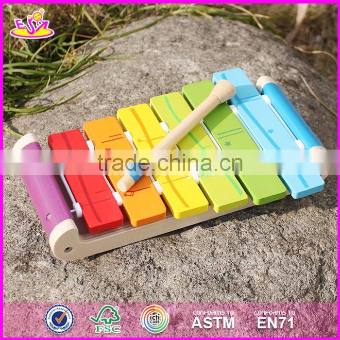 2017 New design children musical talent wooden xylophone for sale W07C056