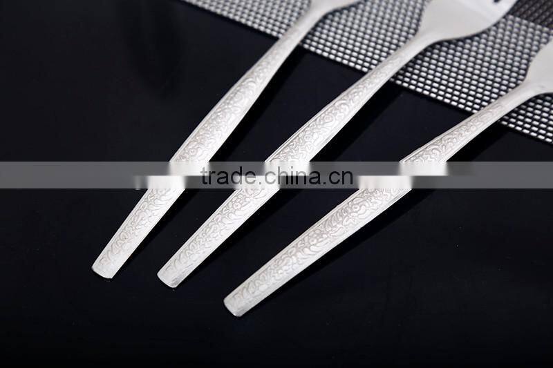 Exquisite Stainless Steel spoon and fork set with stainless steel tableware set