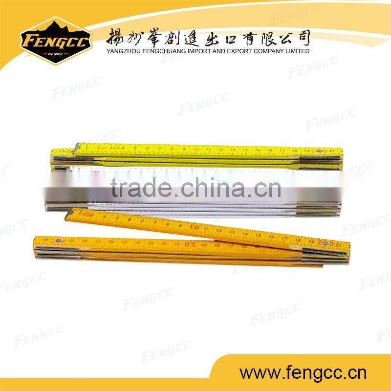 Cheap 2M advertising plastic folding ruler with logo printed for promotion
