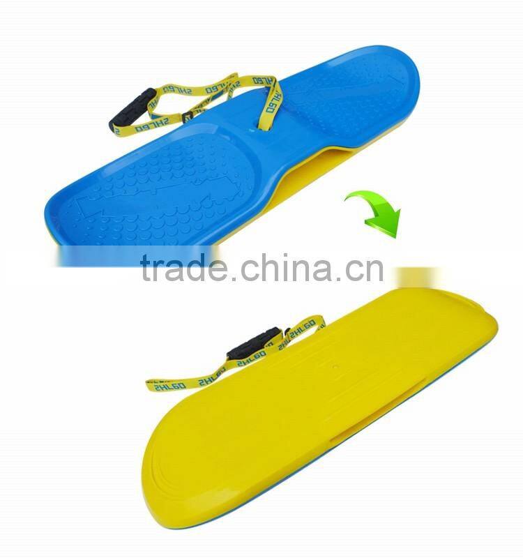 New shred snow skate with adjustable Handle for Stability & Tricks,bottom ridges and unique side grabs