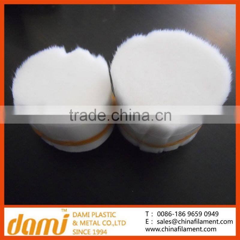 WHITE PBT TAPERED MONO FILAMENT FOR COSMETIC BRISTLE/ARTIST BRUSH FIBER/MAKEUP BRUSH FILAMENT