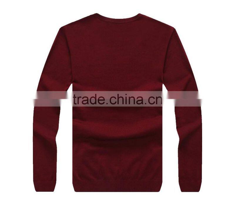 latest desgin mens woolen warm slim knit sweater