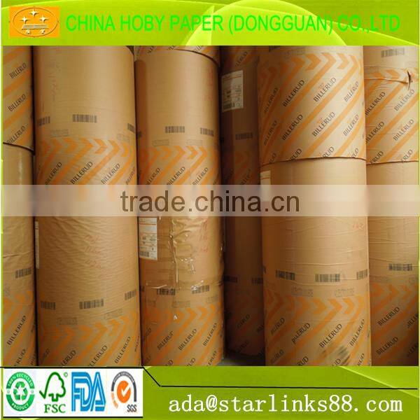 best price for offset paper/woodfree paper/printing paper in roll per ton