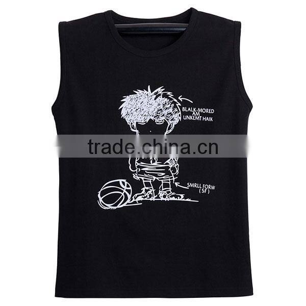 New design CVC round neck men t shirt printing
