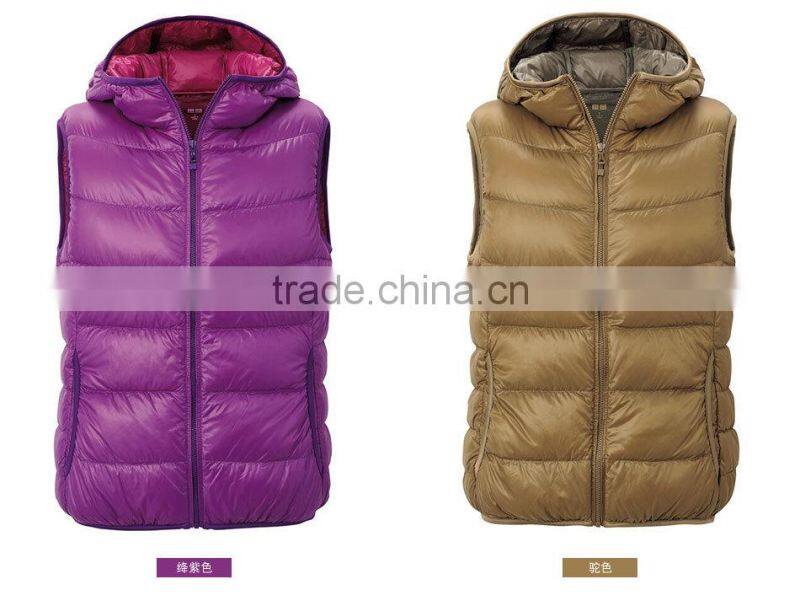 nylon lightweight ladies gilet