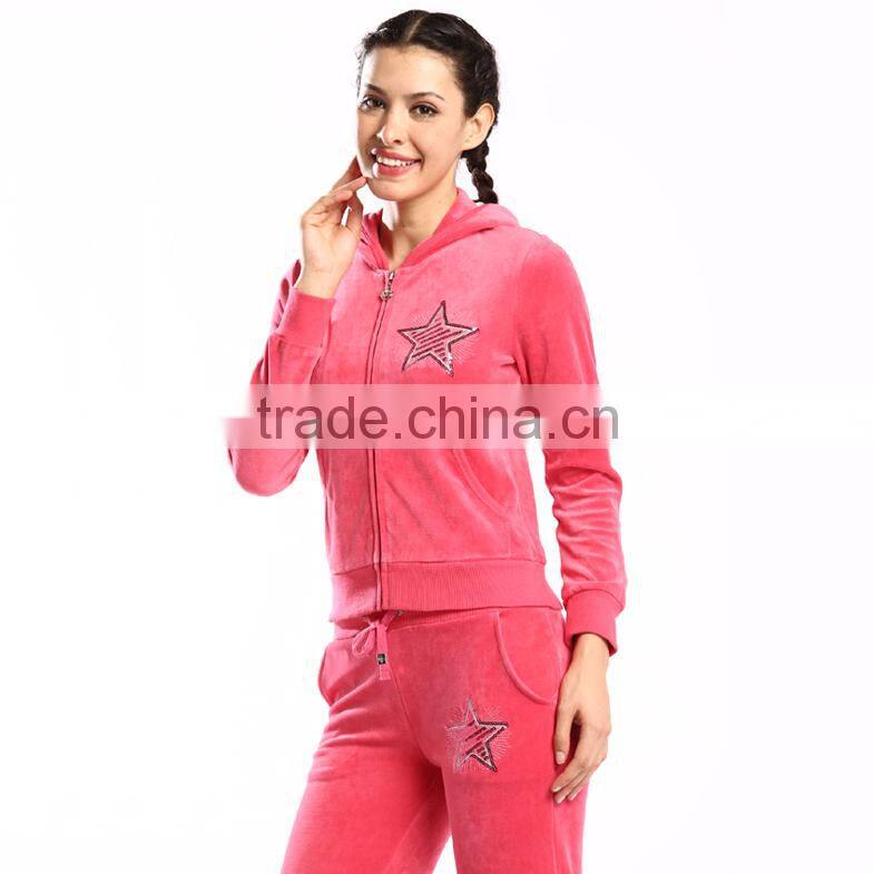 2016 fashion velour china wholesale women apparel