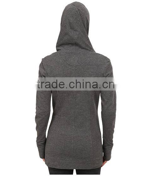 OEM service is provide women 2/3 botton coat fleece fabric with two side pocket made in China