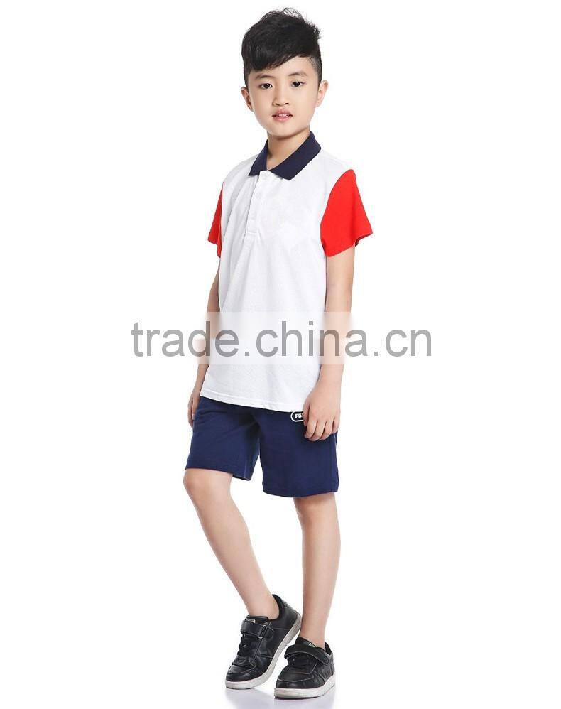 Hot sale high quality new kids polo shirt Summer boy's POLO t shirt made in China