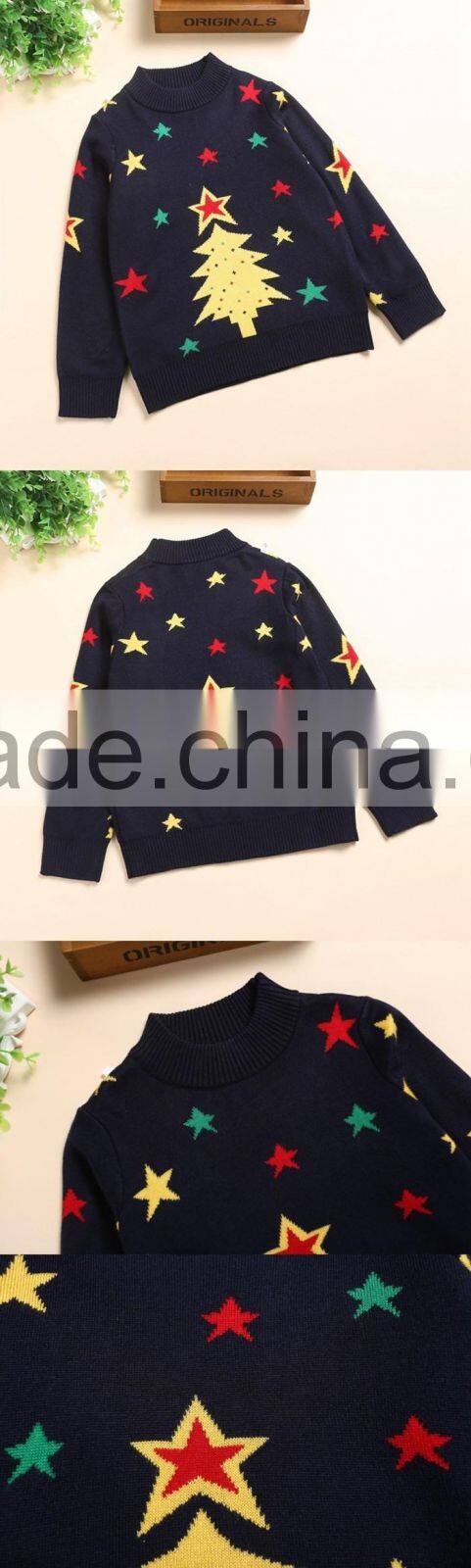 Pullover Unisex Christmas Tree 100% Cotton Ugly Christmas Sweater Jumpers