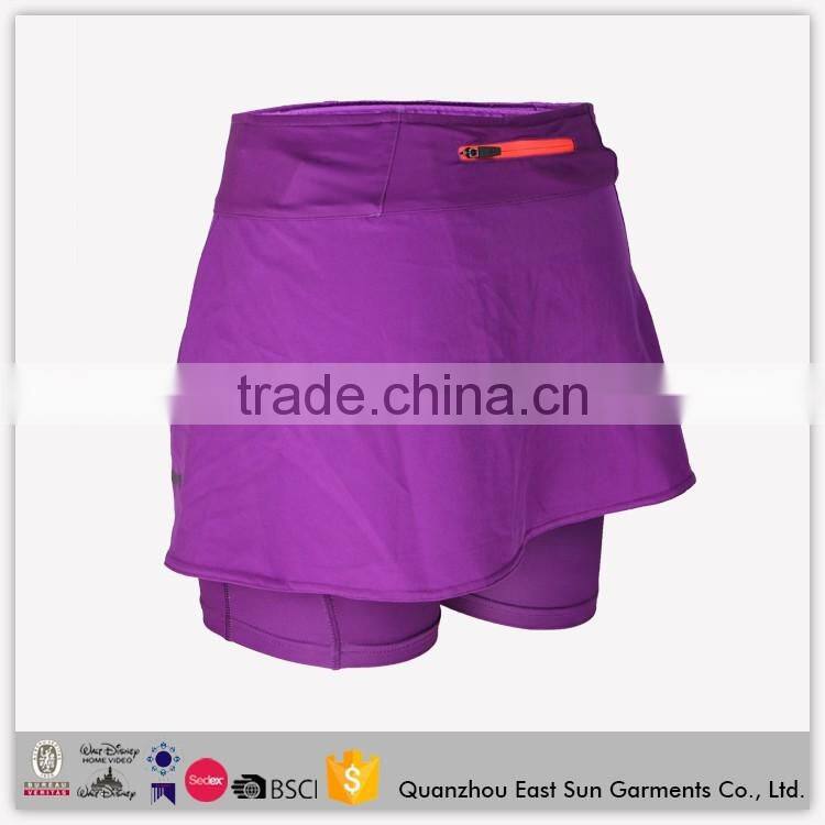 High Quality Dry Fit Wholesale Fashionable Sportwear Women Sexy Yoga Skirts Sport Running Shorts