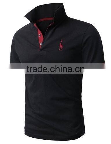 Promotional custom embroidered logo and printing polo shirt 100% cotton