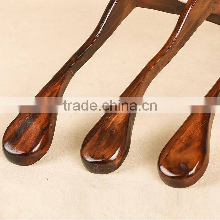 New design vintage clothes hangers decent luxury style wooden pants hanger wide shoulder wood coat hanger