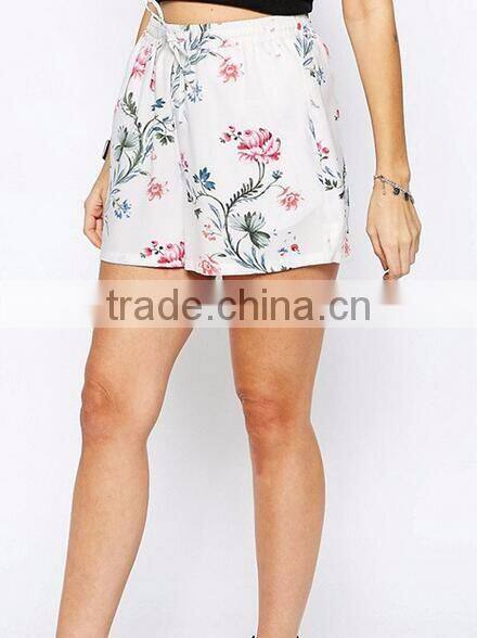 EY0604P 2017 Women Spring Summer Printed Sport Shorts