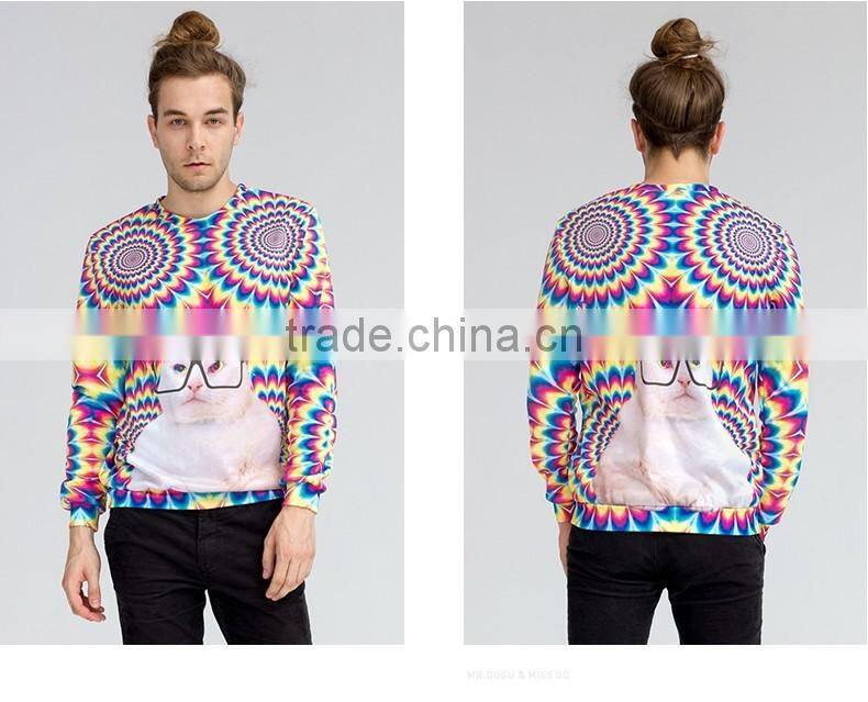 Unisex colorful printing sweatshirt wholesale