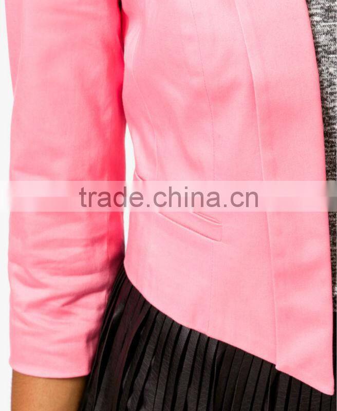 Cropped Shawl Collar Blazer