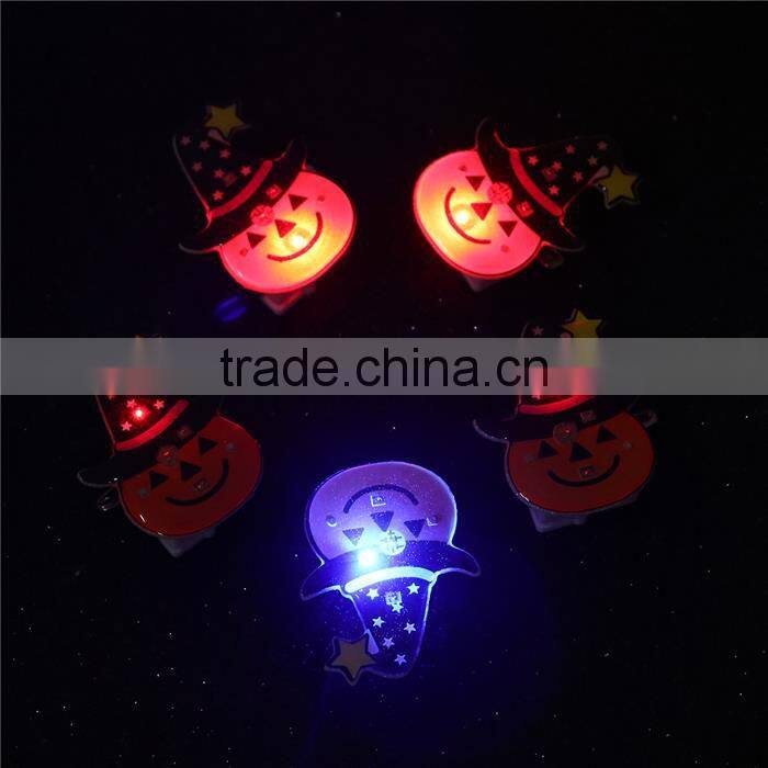 Plastic Halloween Pin Brooches Pumpkin Hat Black Orange-red Brooch Custom