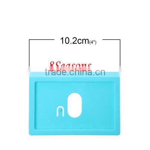 Lightblue Horizontal Polyvinylchlorid ID Cards Badges Holders 10.2cm x7.4cm