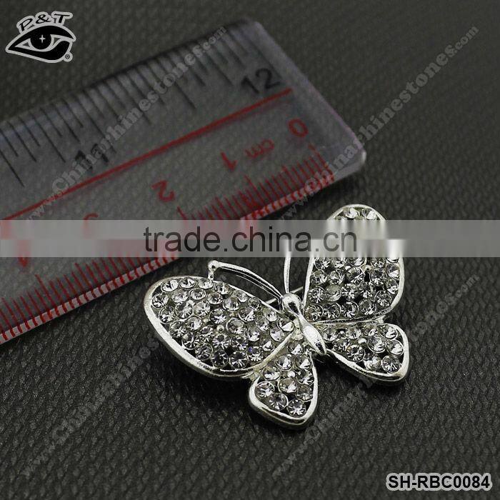 Fashion Rhinestone Brooch Butterfly Designs For Garment