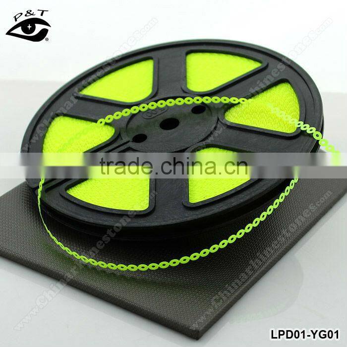 Neon Fluo colors sequin roll 3mm neon green for clothing