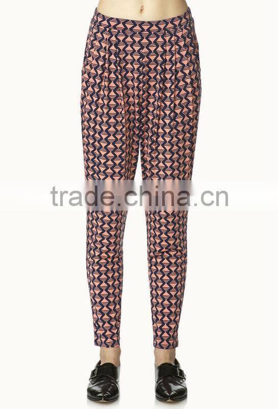 hot selling front pleated woman indian harem pants wholesale