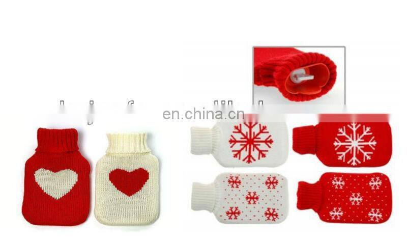 fashional pretty warm soft cozy popular cheaper jacquard knit water bottle cover