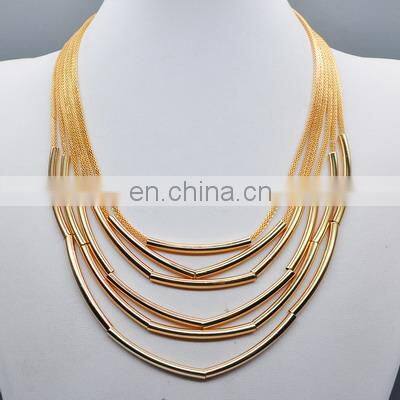 Bib and foral orange pendant with transperament crystal bib necklace jewelry