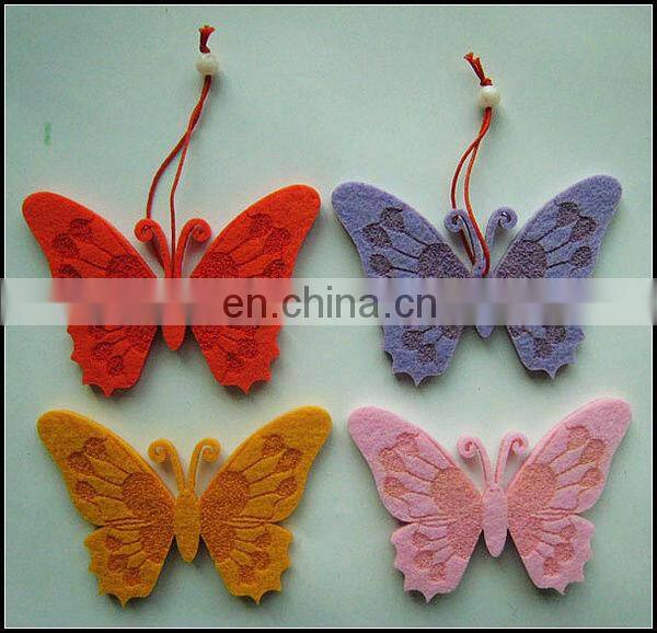 Felt animal patterns,butterfly shaped Felt decoration