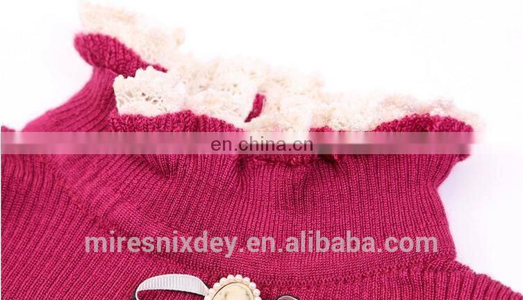 fashion korean style pure color lace sweater