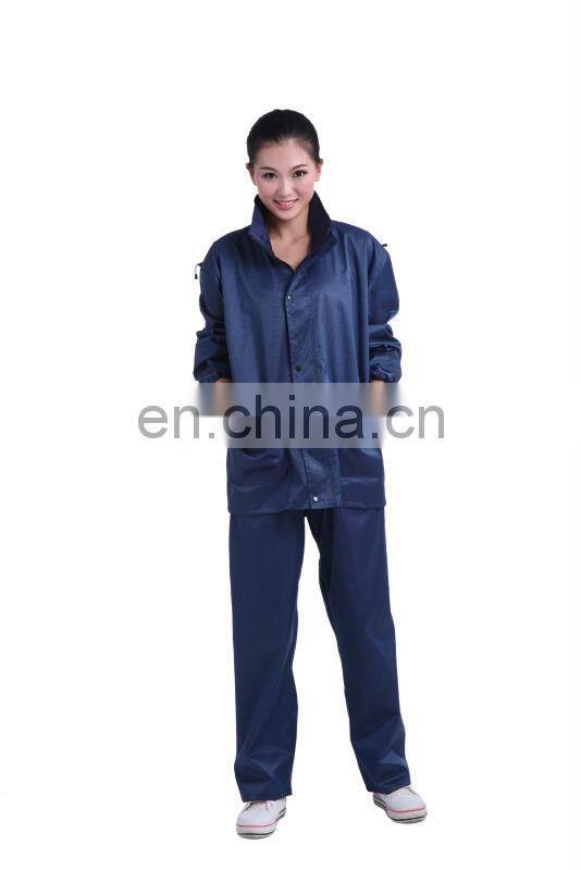 vinyl with PVC/PU coating woman rainwear