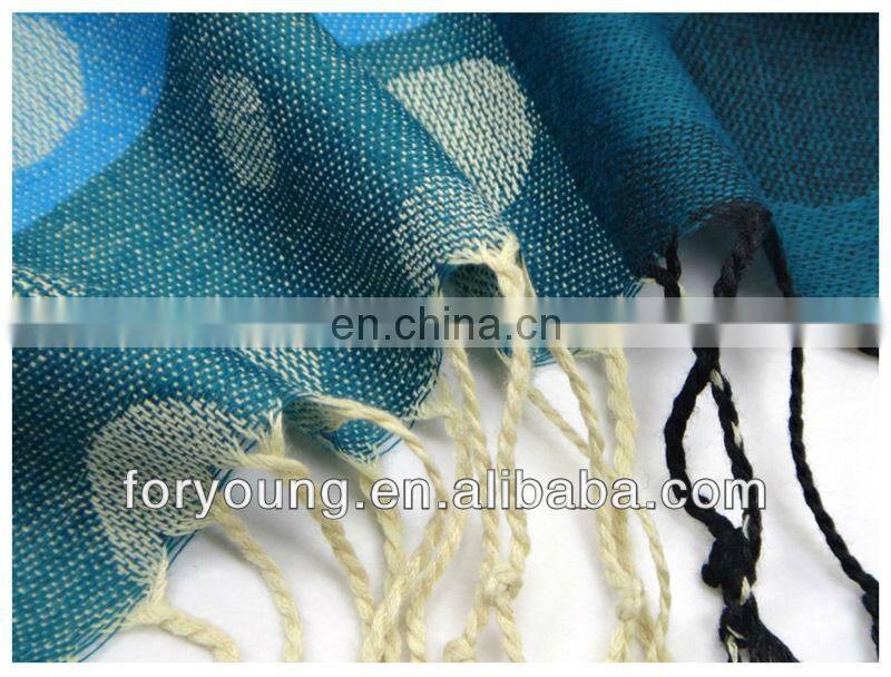 polka dot woven scarf
