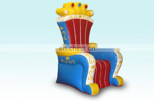 king throne inflatable chair/cheap king throne chair