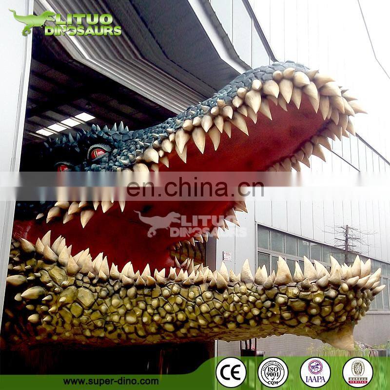 Large Scale Stage Show Big Exhibition Animatronic Crocodile