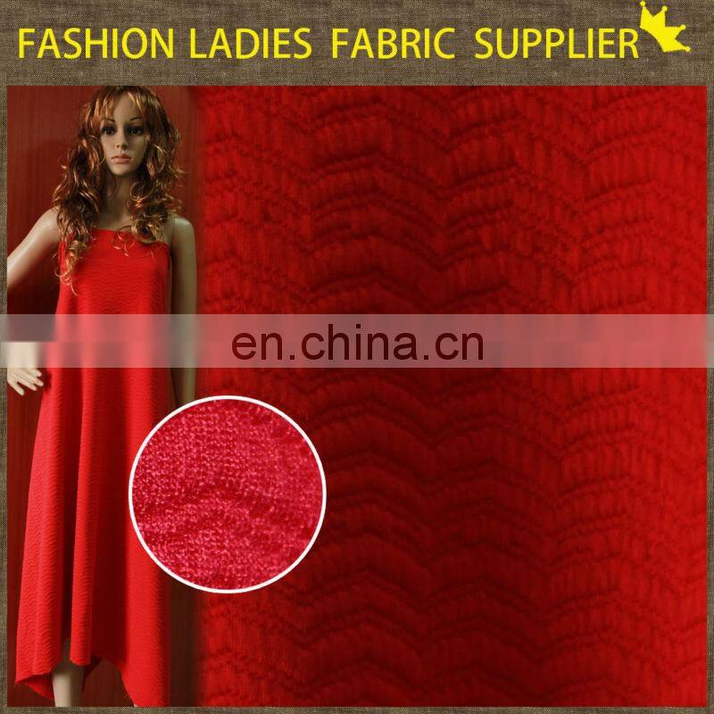 2015 fashionable CC-K3202 jacquard fabric,95/5 poly/sp jacquard fabric,in double knit polyester spandex jacquard fabric