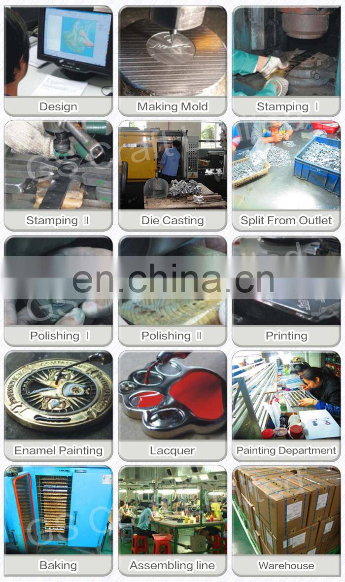 fashion metal tie clip with embossed logo