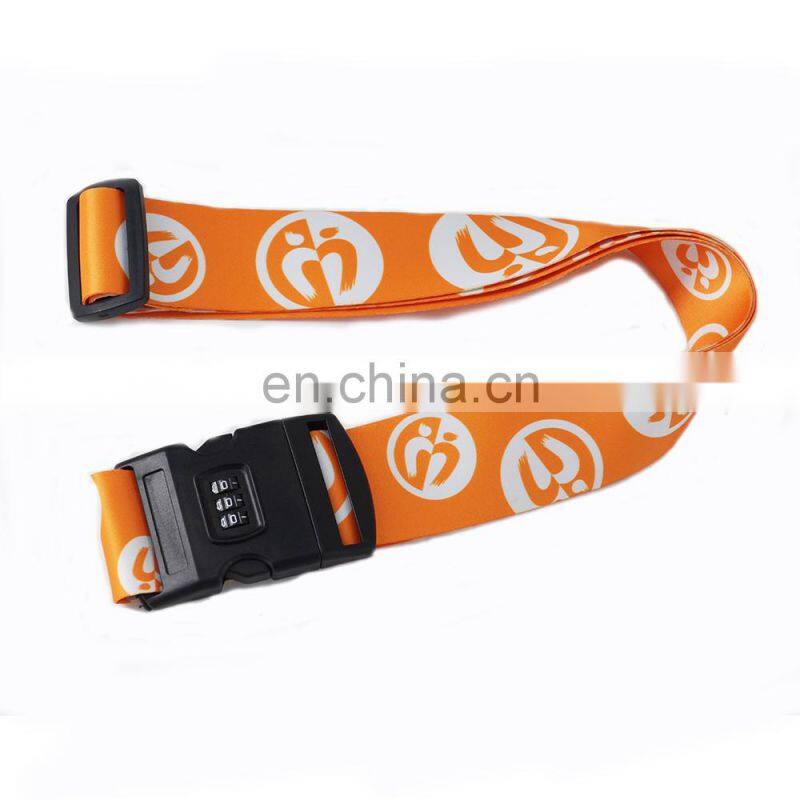 Factory custom new product polyester adjustable luggage belt for travel