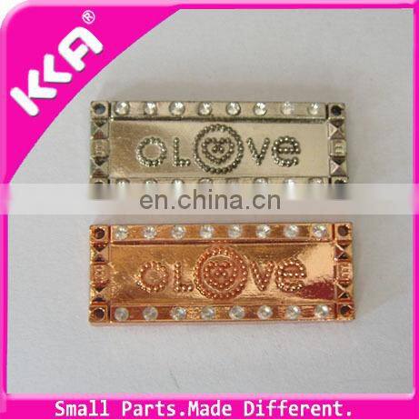 Beautiful metal label/zinc alloy label